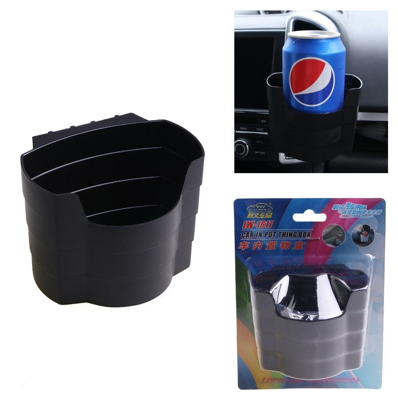 Car Beverage Cup Holder Air Outlet Beverage Holder Container Trash Can Car Supplies